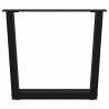 Pieds de table basse en forme de V, 2 pièces, noir, 50 x (42-43,3) cm, acier 568407568407