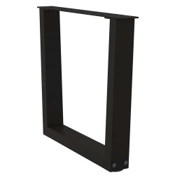 Pieds de table basse en forme de V, 2 pièces, noir, 50 x (42-43,3) cm, acier 568407568407