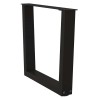Pieds de table basse en forme de V, 2 pièces, noir, 50 x (42-43,3) cm, acier 568407568407