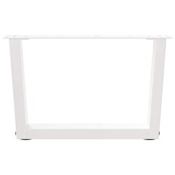Pieds de table basse en forme de V, 2 pièces, blanc, 60 x (30-31,3) cm, acier 568411568411