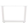 Pieds de table basse en forme de V, 2 pièces, blanc, 60 x (30-31,3) cm, acier 568411568411