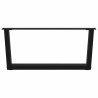 Pieds de table basse en forme de V, 2 pièces, noir, 70 x (30-31,3) cm, acier 568413568413