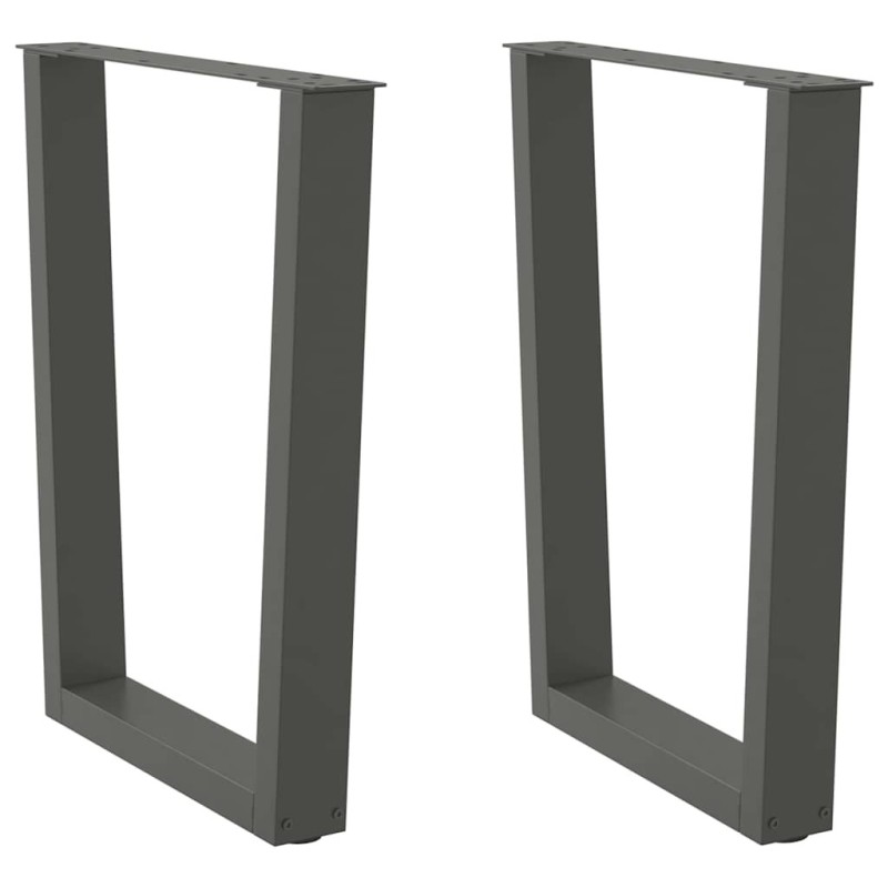 Pieds de table à manger en forme de V 2 pièces Anthracite 60 x (72-73,3) cm Acier 568416568416