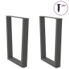 Pieds de table à manger en forme de V 2 pièces Anthracite 60 x (72-73,3) cm Acier 568416568416