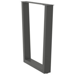 Pieds de table à manger en forme de V 2 pièces Anthracite 60 x (72-73,3) cm Acier 568416568416