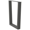 Pieds de table à manger en forme de V 2 pièces Anthracite 60 x (72-73,3) cm Acier 568416568416