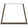Pieds de table à manger en forme de V, 2 pièces, acier naturel, 100 x (72-73,3) cm 568418568418