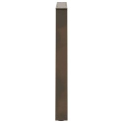 Pieds de table à manger en forme de V 2 pièces Acier naturel 80 x (72-73,3) cm Acier 568420568420