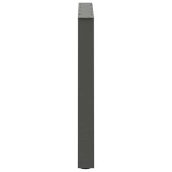 Pieds de table à manger en forme de V, 2 pièces, anthracite, 80 x (72-73,3) cm, acier 568421568421