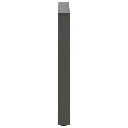 Pieds de table à manger en forme de V, 2 pièces, anthracite, 70 x (72-73,3) cm, acier 568425568425