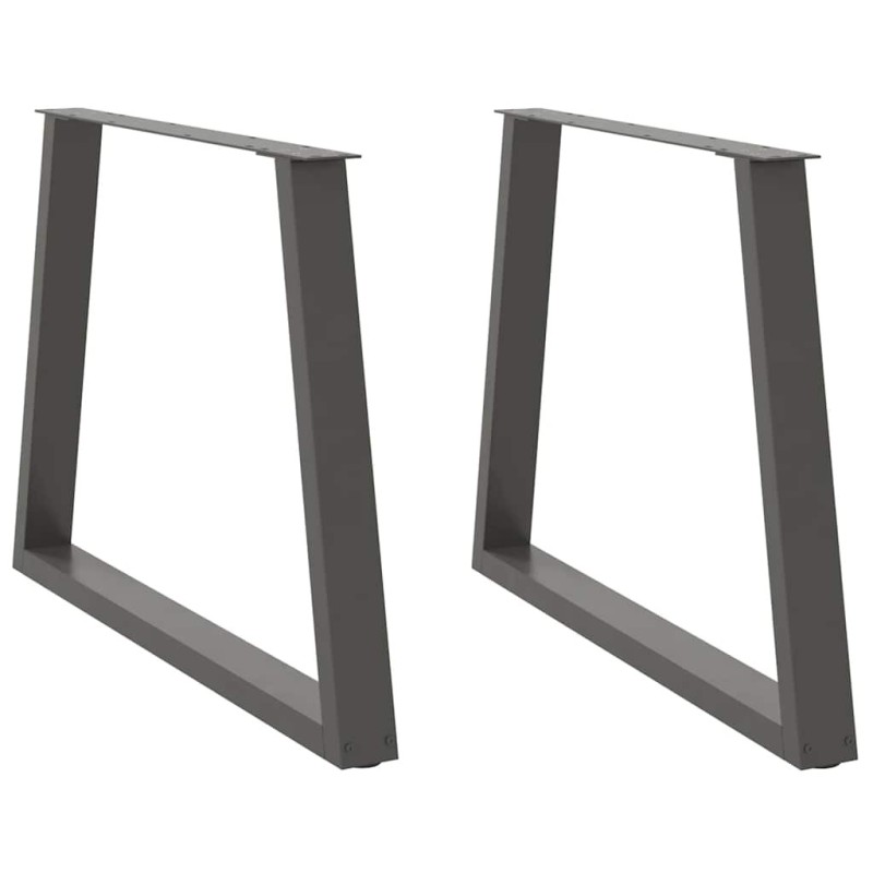 Pieds de table à manger en forme de V 2 pièces Anthracite 100 x (72-73,3) cm Acier 568429568429