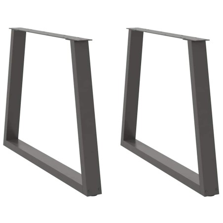 Pieds de table à manger en forme de V 2 pièces Anthracite 100 x (72-73,3) cm Acier 568429568429