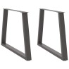 Pieds de table à manger en forme de V 2 pièces Anthracite 100 x (72-73,3) cm Acier 568429568429