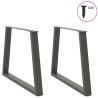 Pieds de table à manger en forme de V 2 pièces Anthracite 100 x (72-73,3) cm Acier 568429568429