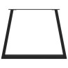 Pieds de table à manger en forme de V, 2 pièces, noir, 100 x (72-73,3) cm, acier 568430568430