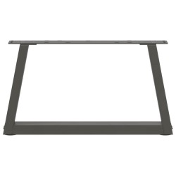 Pieds de table basse en forme de V, 2 pièces, anthracite, 70 x (30-31,3) cm, acier 568432568432