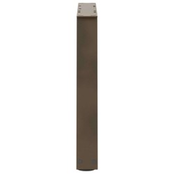 Pieds de table basse en forme de V, 2 pièces, acier naturel, 50 x (42-43,3) cm 568437568437