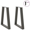 Pieds de table à manger en V 2 pièces Anthracite 60 x (72-73,3) cm Acier 568440568440
