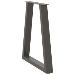 Pieds de table à manger en V 2 pièces Anthracite 60 x (72-73,3) cm Acier 568440568440