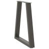 Pieds de table à manger en V 2 pièces Anthracite 60 x (72-73,3) cm Acier 568440568440
