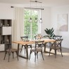 Pieds de table à manger en forme de V, 2 pièces, acier naturel, 90 x (72-73,3) cm 568443568443