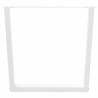 Pieds de table à manger en forme de V, 2 pièces, blanc, 80 x (72-73,3) cm, acier 568444568444
