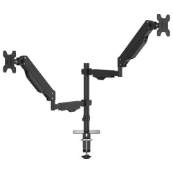 Bras pour moniteur double 27 pouces max ressort à gaz 20 kg 568458568458