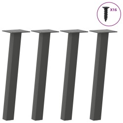 Pieds de table basse 4 pièces Anthracite 42 cm Acier 568474568474