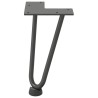 Pieds en épingle à cheveux pour table basse 4 pièces Anthracite 20 cm Acier massif 568477568477