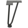 Pieds en épingle à cheveux pour table basse 4 pièces Anthracite 20 cm Acier massif 568477568477