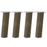 Pieds de table basse 4 pièces Acier naturel 30 cm Acier 568485568485