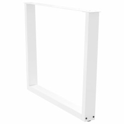 Pieds de table à manger en forme de V, 3 pièces, blanc, 100 x (72-73,3) cm, acier 568504568504