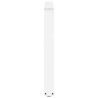 Pieds de table à manger en forme de V, 3 pièces, blanc, 100 x (72-73,3) cm, acier 568504568504