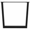 Pieds de table à manger en V 3 pièces Noir 90 x (72-73,3) cm Acier 568505568505