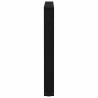 Pieds de table à manger en V 3 pièces Noir 90 x (72-73,3) cm Acier 568505568505