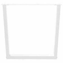 Pieds de table à manger en V 3 pièces Blanc 90 x (72-73,3) cm Acier 568506568506