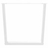 Pieds de table à manger en V 3 pièces Blanc 90 x (72-73,3) cm Acier 568506568506