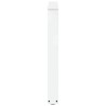 Pieds de table à manger en V 3 pièces Blanc 90 x (72-73,3) cm Acier 568506568506