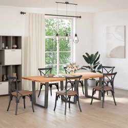 Pieds de table à manger en forme de V 3 pièces Anthracite 90 x (72-73,3) cm Acier 568507568507