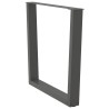 Pieds de table à manger en forme de V 3 pièces Anthracite 90 x (72-73,3) cm Acier 568507568507