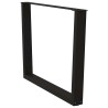 Pieds de table à manger en forme de V, 3 pièces, noir, 100 x (72-73,3) cm, acier 568509568509