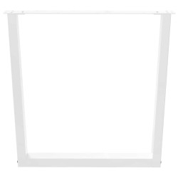 Pieds de table à manger en forme de V, 3 pièces, blanc, 80 x (72-73,3) cm, acier 568510568510