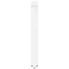 Pieds de table à manger en forme de V, 3 pièces, blanc, 80 x (72-73,3) cm, acier 568510568510