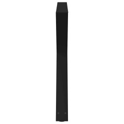 Pieds de table à manger 2 pièces Noir 90 x (72-73,3) cm Acier 568511568511