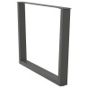 Pieds de table à manger en forme de V, 3 pièces, anthracite, 100 x (72-73,3) cm, acier 568516568516