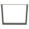 Pieds de table à manger en forme de V, 3 pièces, anthracite, 100 x (72-73,3) cm, acier 568516568516
