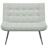 Banc gris clair 110x74x84 cm velours 568517568517