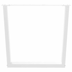 Pieds de table à manger en forme de V, 2 pièces, blanc, 90 x (72-73,3) cm, acier 568519568519