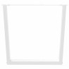 Pieds de table à manger en forme de V, 2 pièces, blanc, 90 x (72-73,3) cm, acier 568519568519