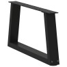 Pieds de table basse en forme de V, 2 pièces, noir, 70 x (30-31,3) cm, acier 568520568520